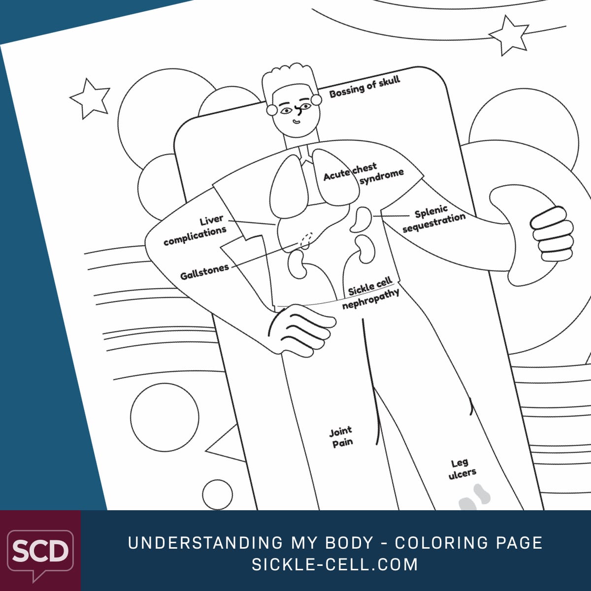 sickle-cell coloring page